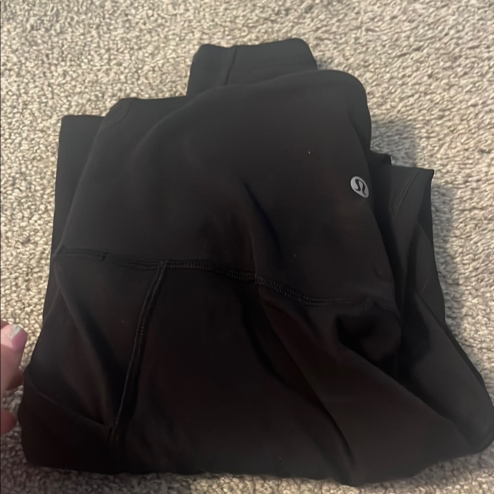 lululemon athletica Black Leggings. With Pockets. Size 8